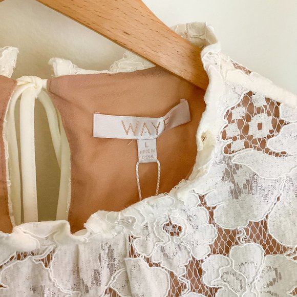 NWT Wayf Emma Puff Sleeve Dress - Picture 8 of 9